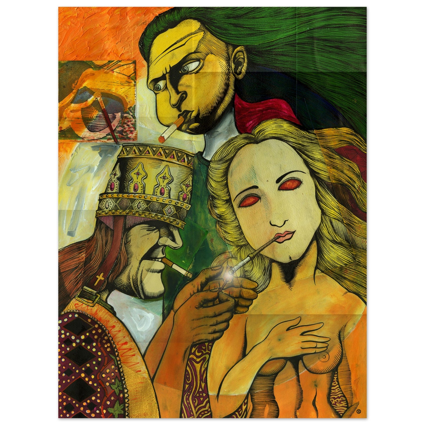 BYZANTINE SMOKEBREAK METAL PRINT