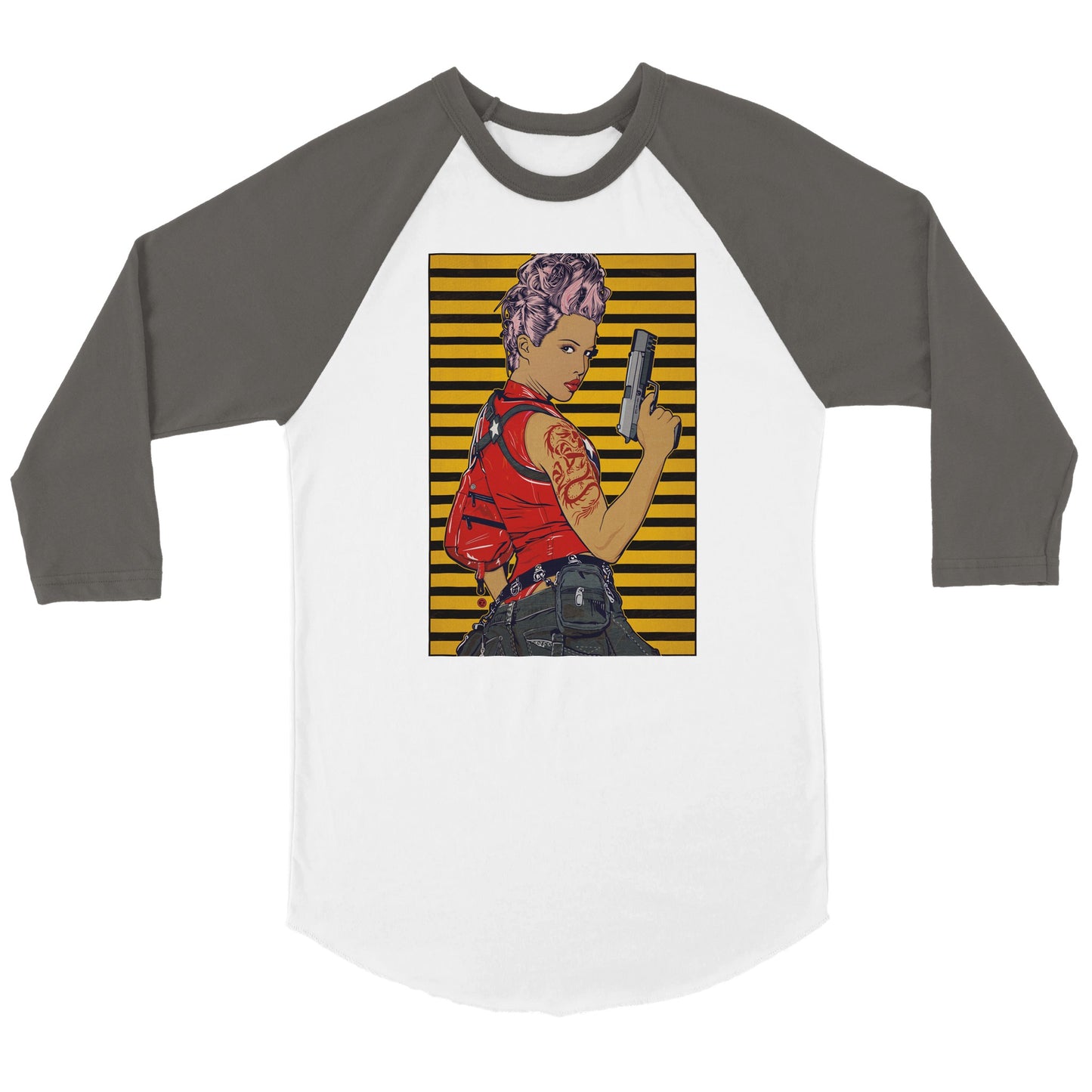 REBEL ASSASSIN RAGLAN TEE