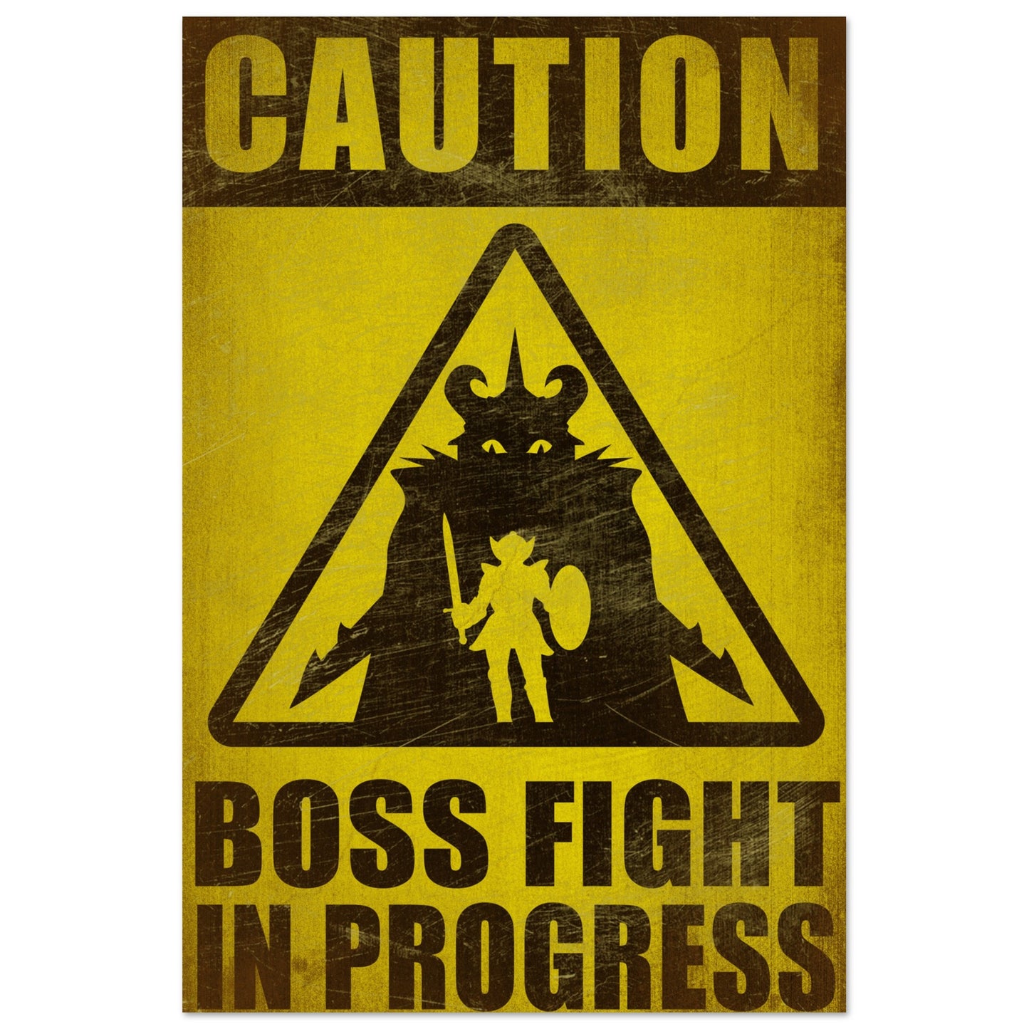 BOSS FIGHT METAL PRINT