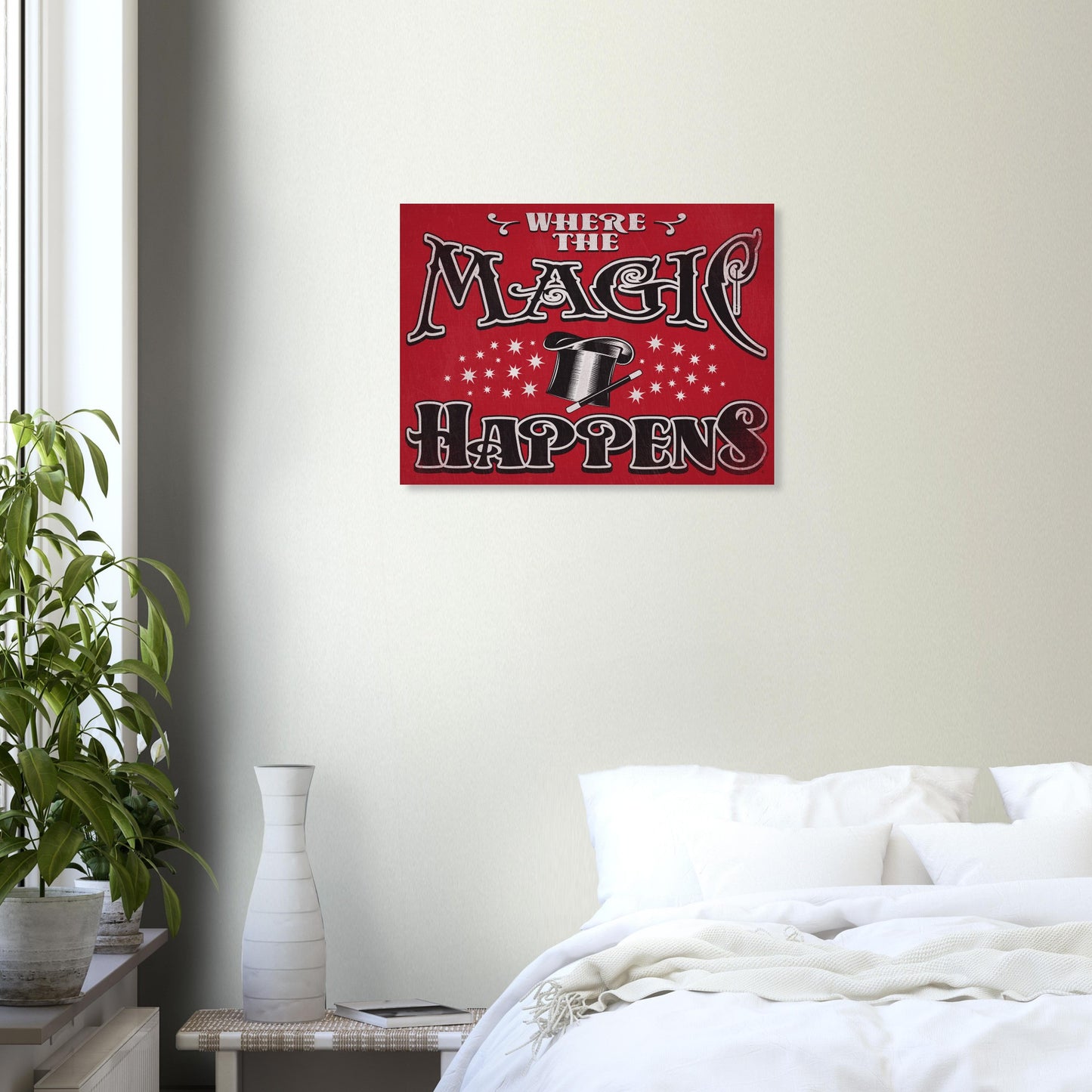 WHERE THE MAGIC HAPPENS METAL PRINT