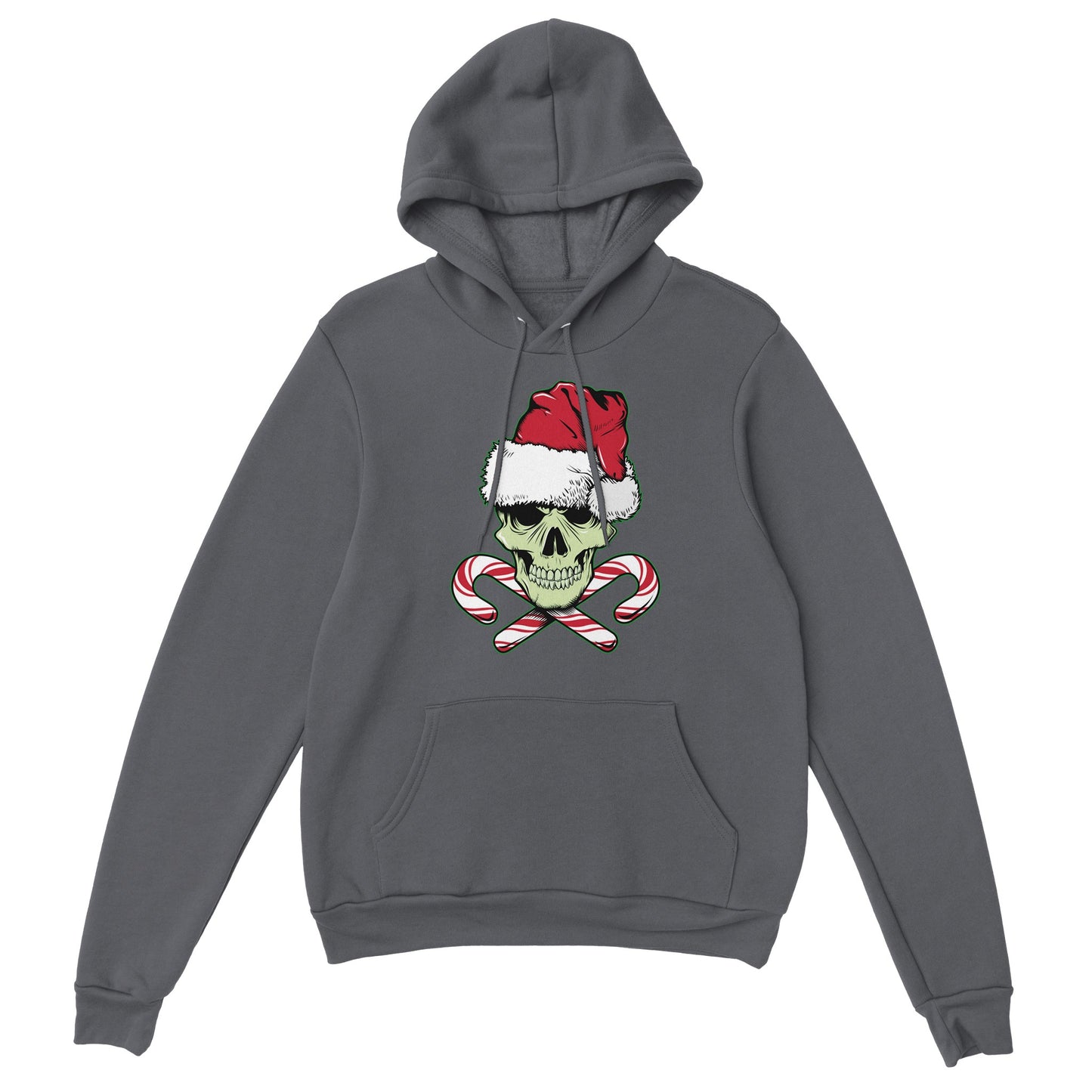 CHRISTMAS SKULL AND CANDY CANES HOODIE
