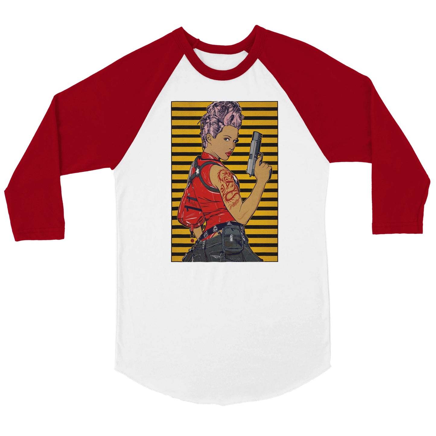 REBEL ASSASSIN RAGLAN TEE