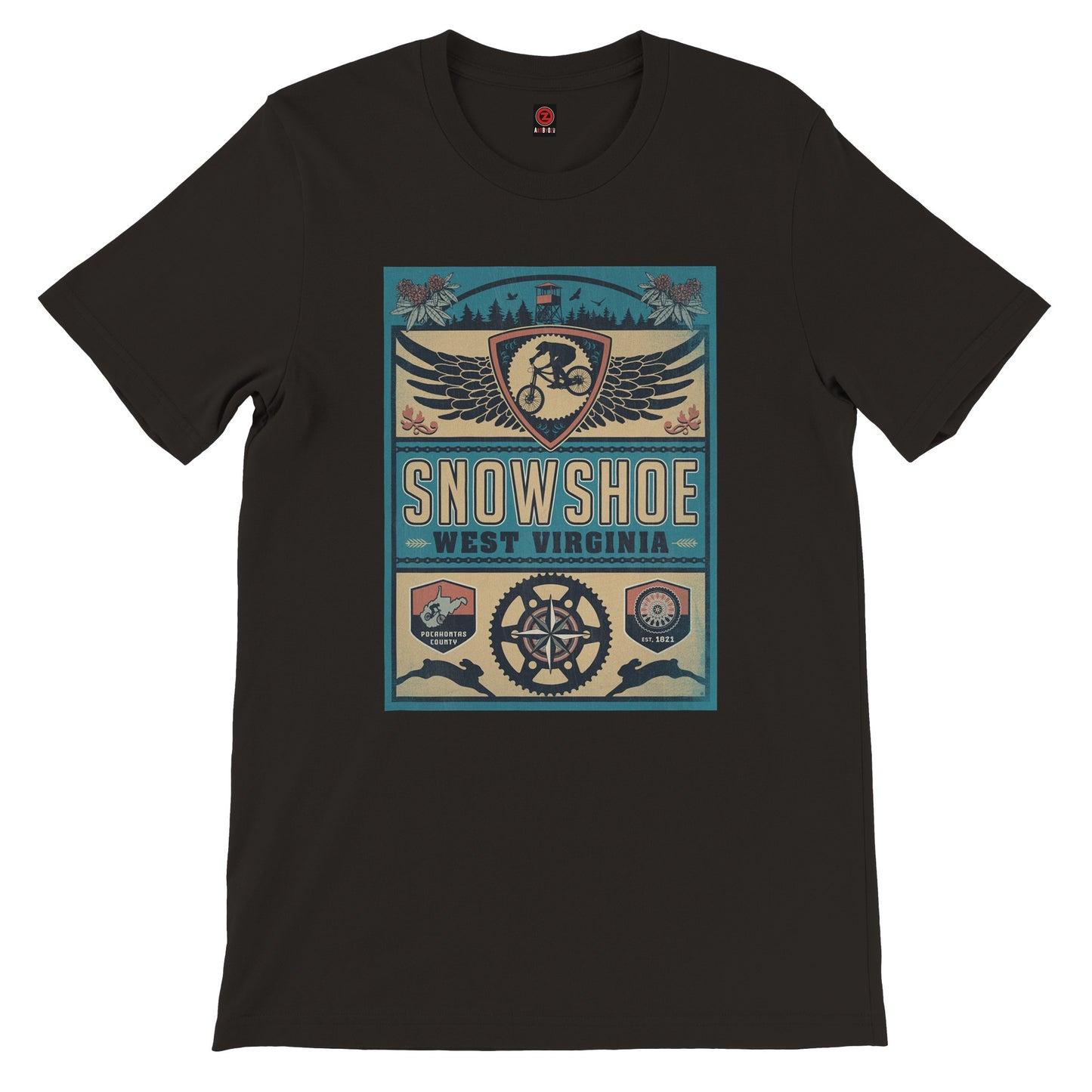SNOWSHOE MOUNTAIN BIKING TEE