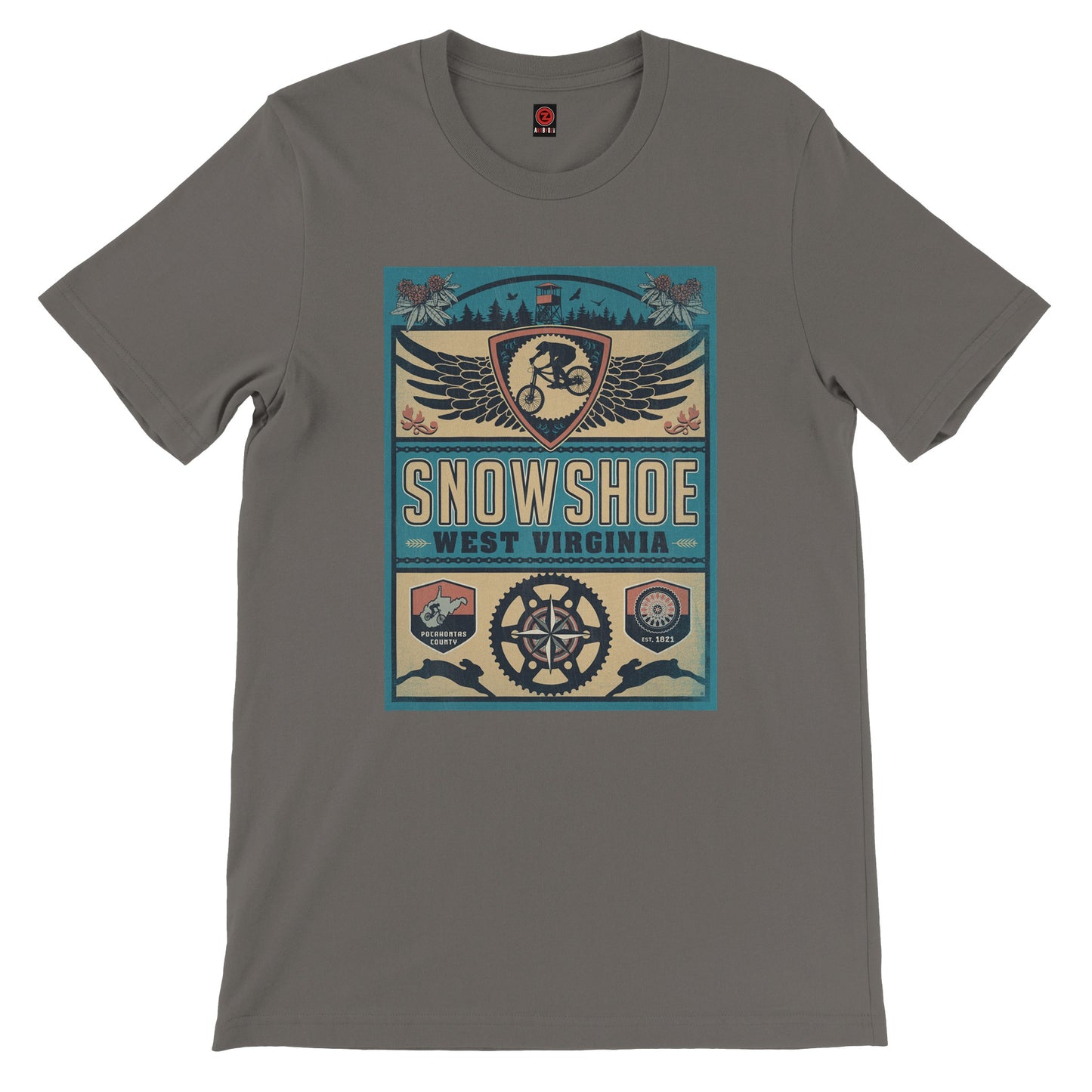 SNOWSHOE MOUNTAIN BIKING TEE