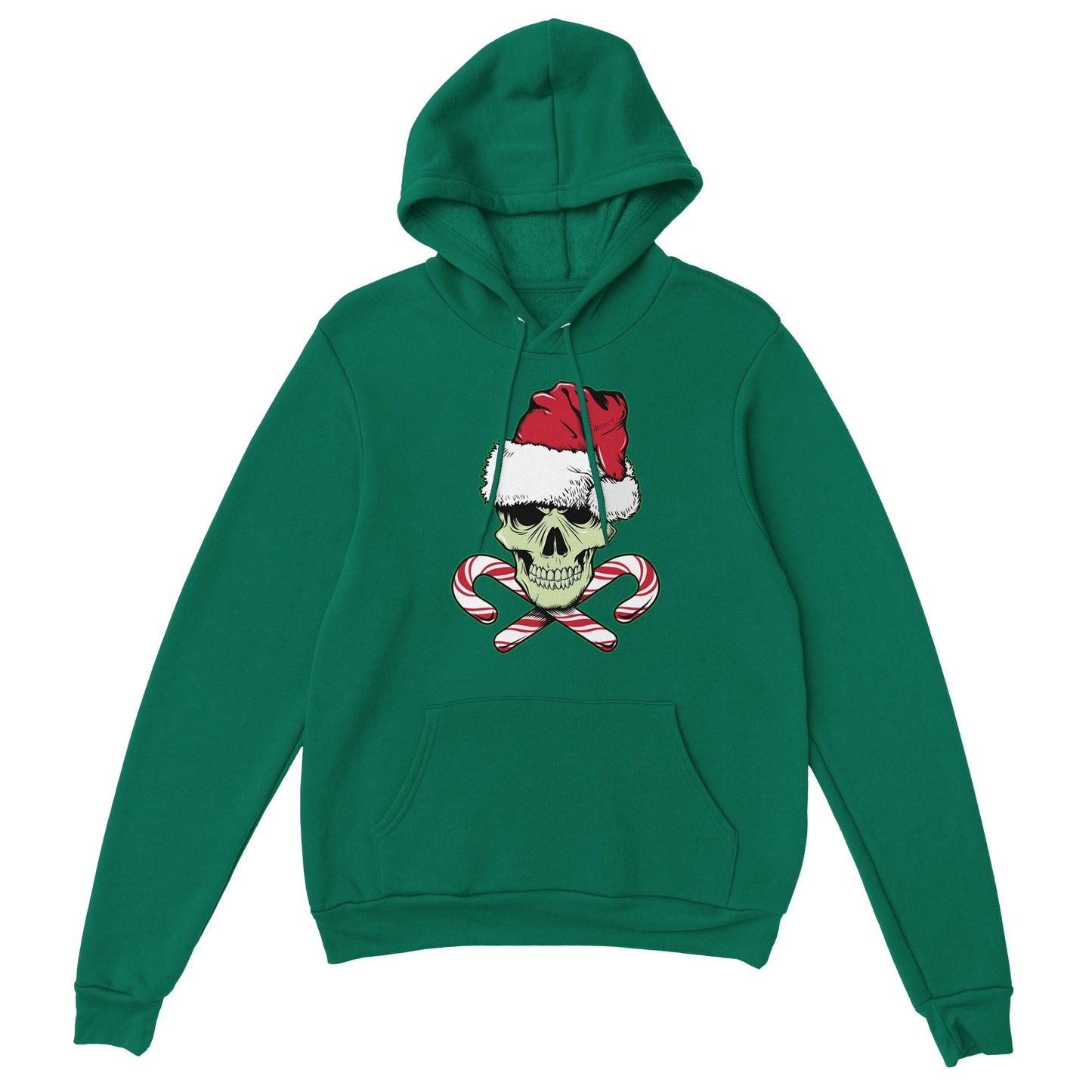 CHRISTMAS SKULL AND CANDY CANES HOODIE