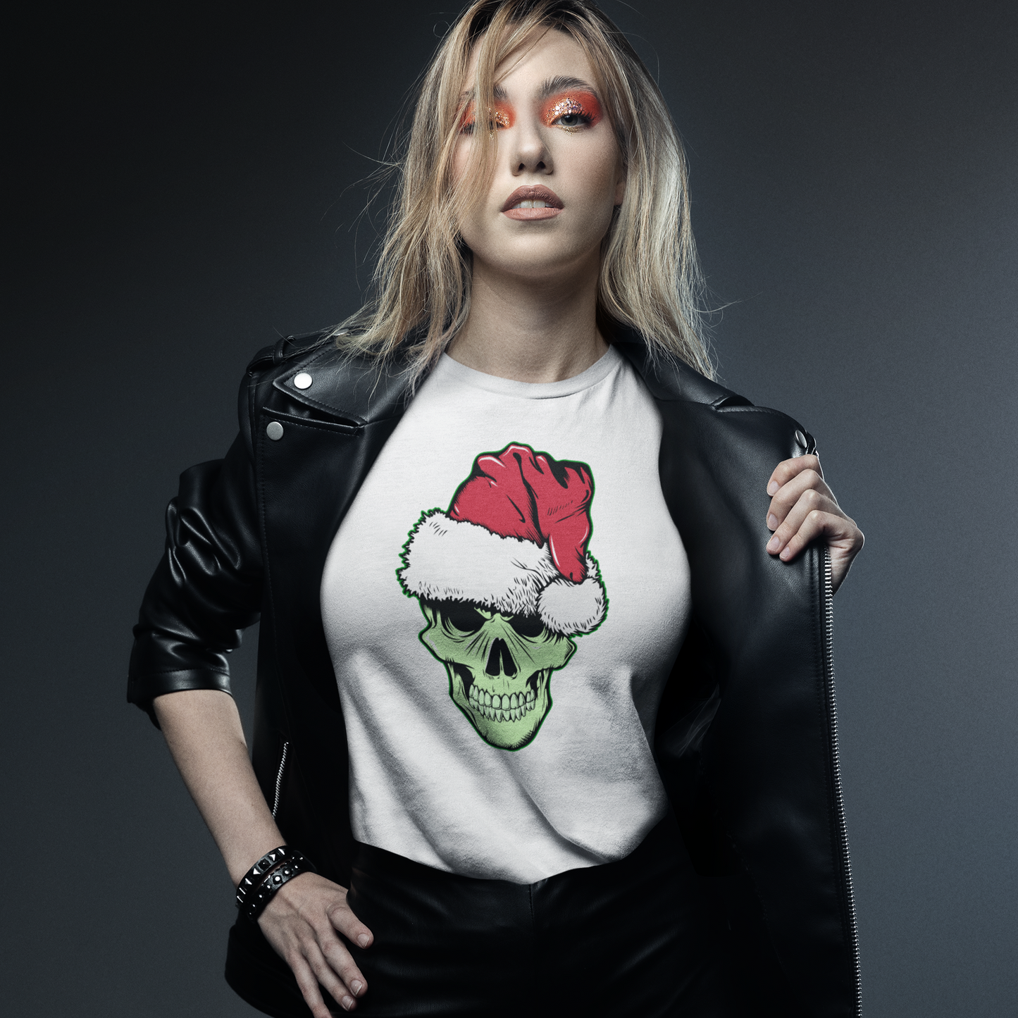SANTA SKULL WOMEN'S TEE