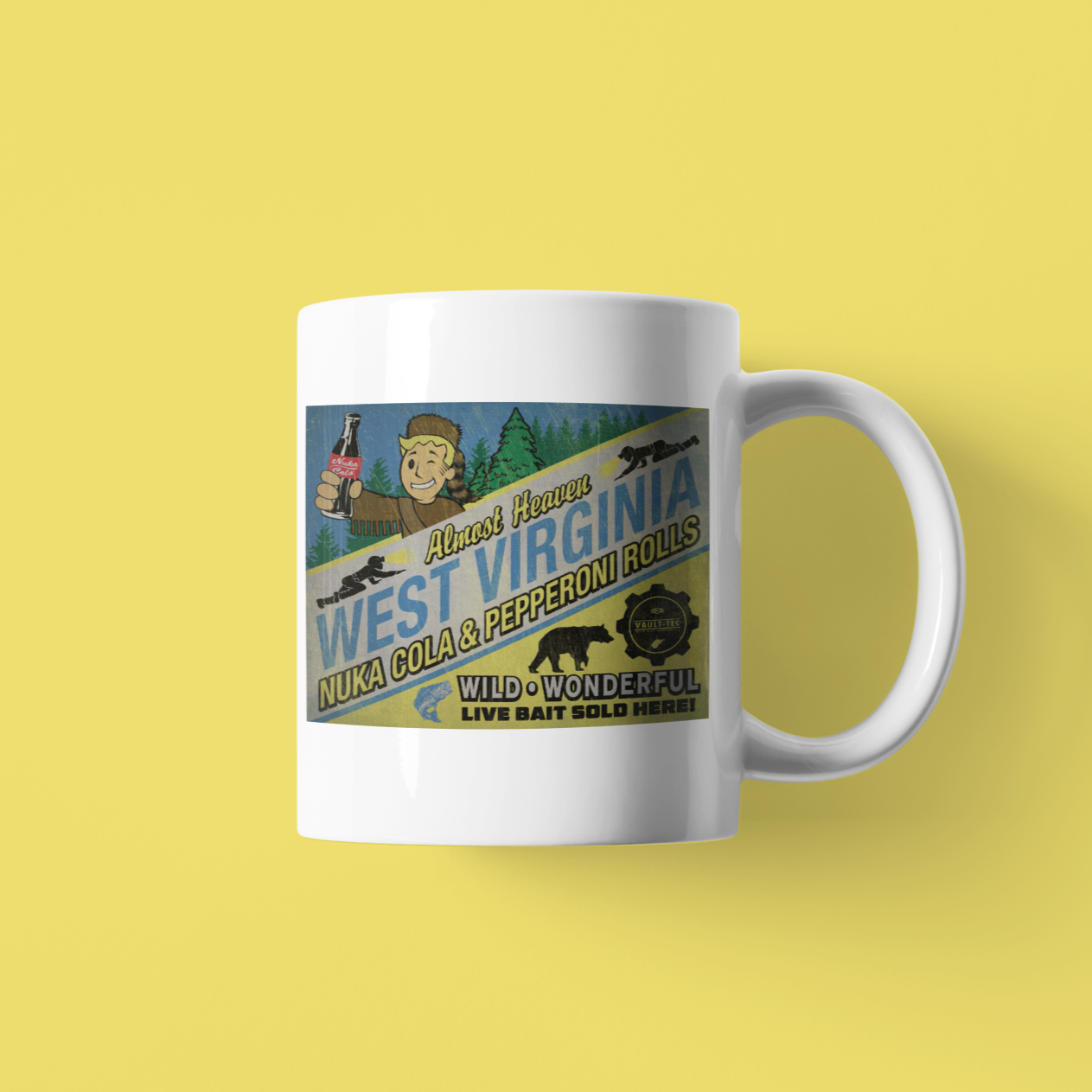 NUKA COLA & PEPPERONI ROLLS MUG