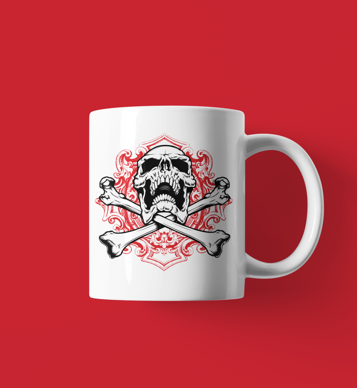 VICTORIAN SKULL MUG