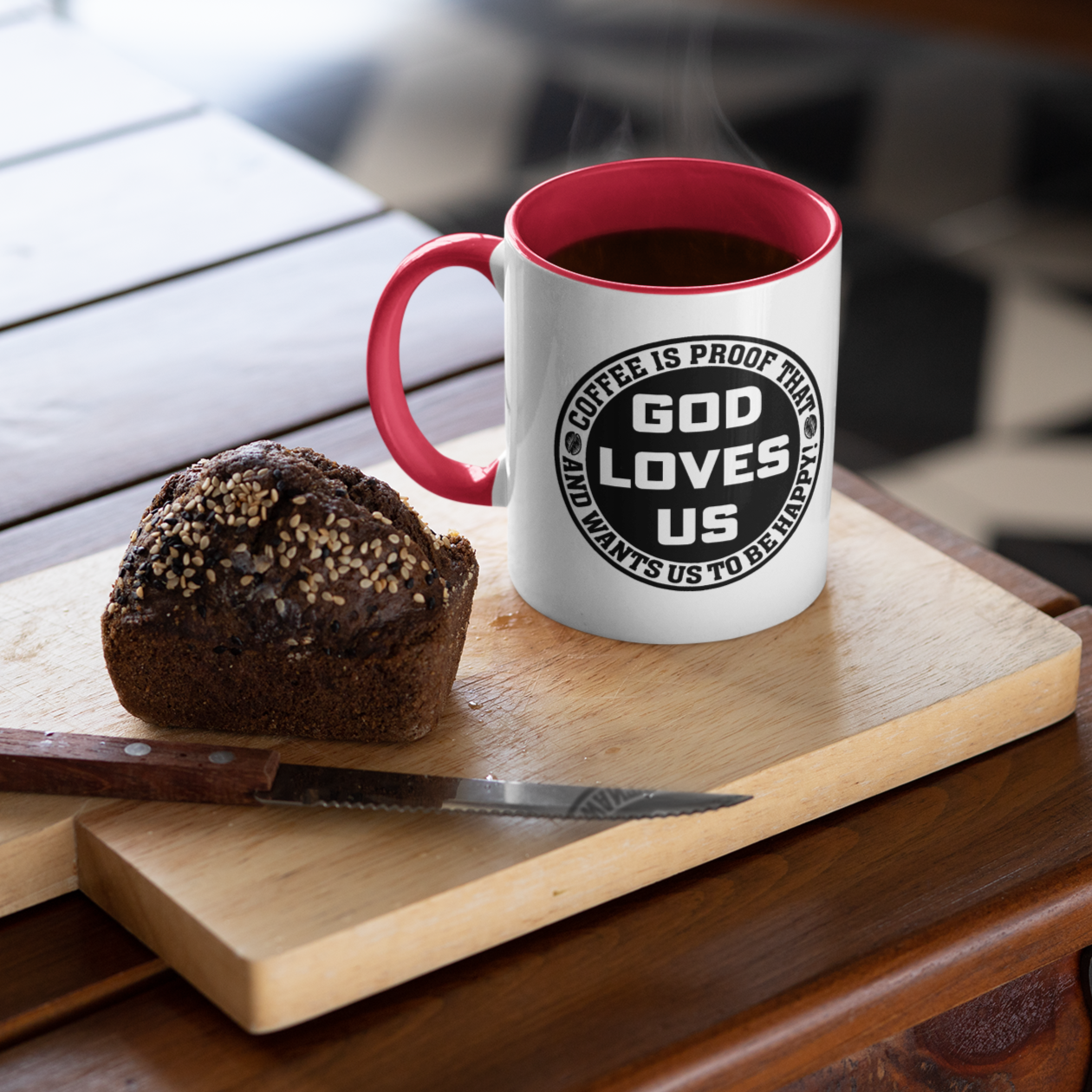 GOD LOVES US MUG
