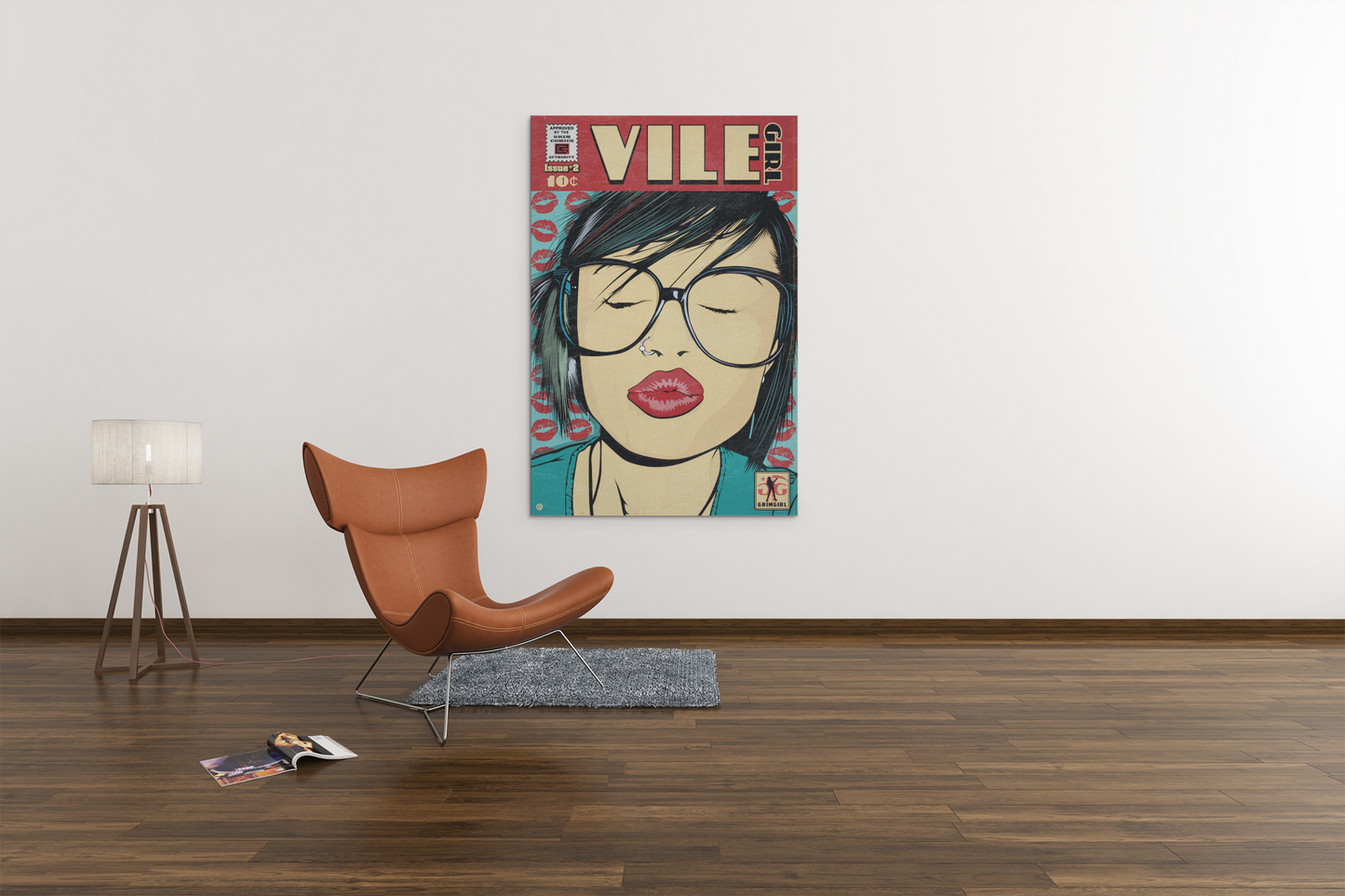 VILE GIRL COMIC POSTER