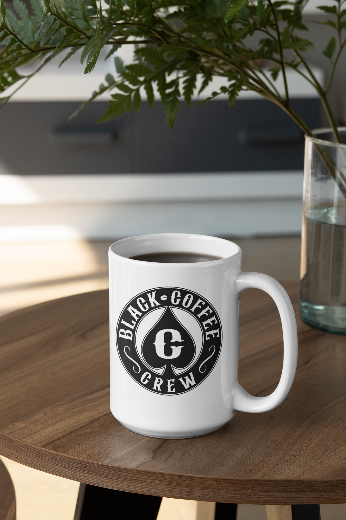 BLACK COFFEE CREW MUG