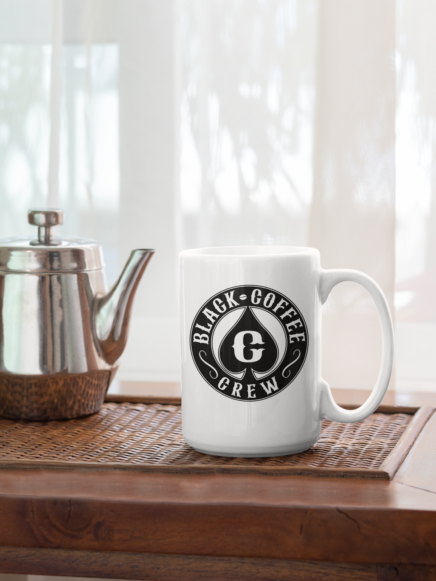 BLACK COFFEE CREW MUG