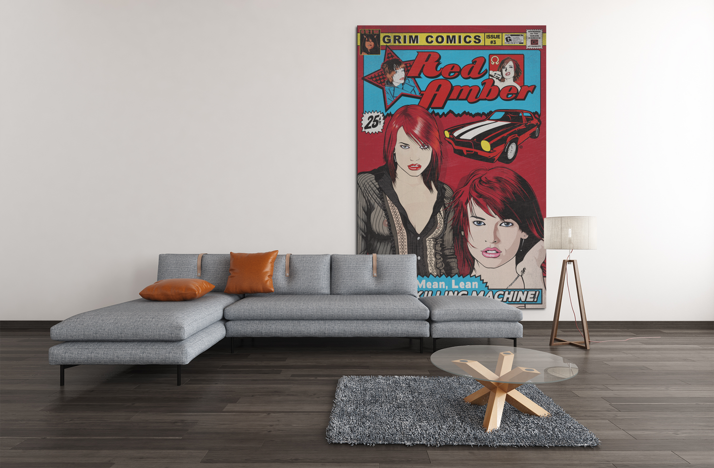 RED AMBER COMIC POSTER