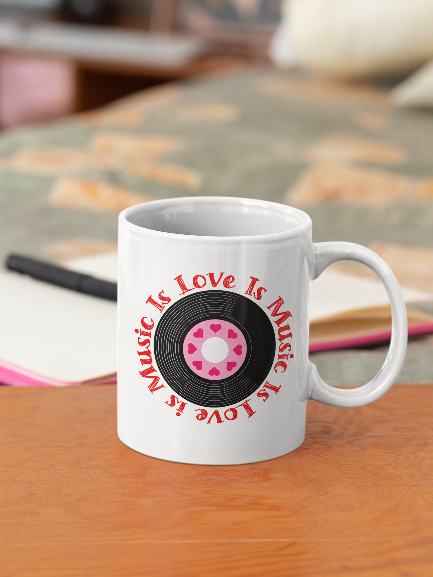 MUSIC IS LOVE MUG