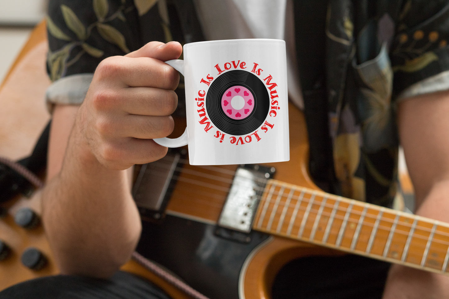 MUSIC IS LOVE MUG