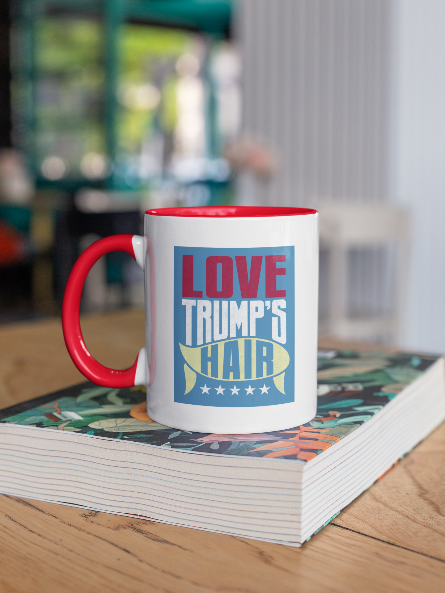 LOVE TRUMPS HAIR MUG