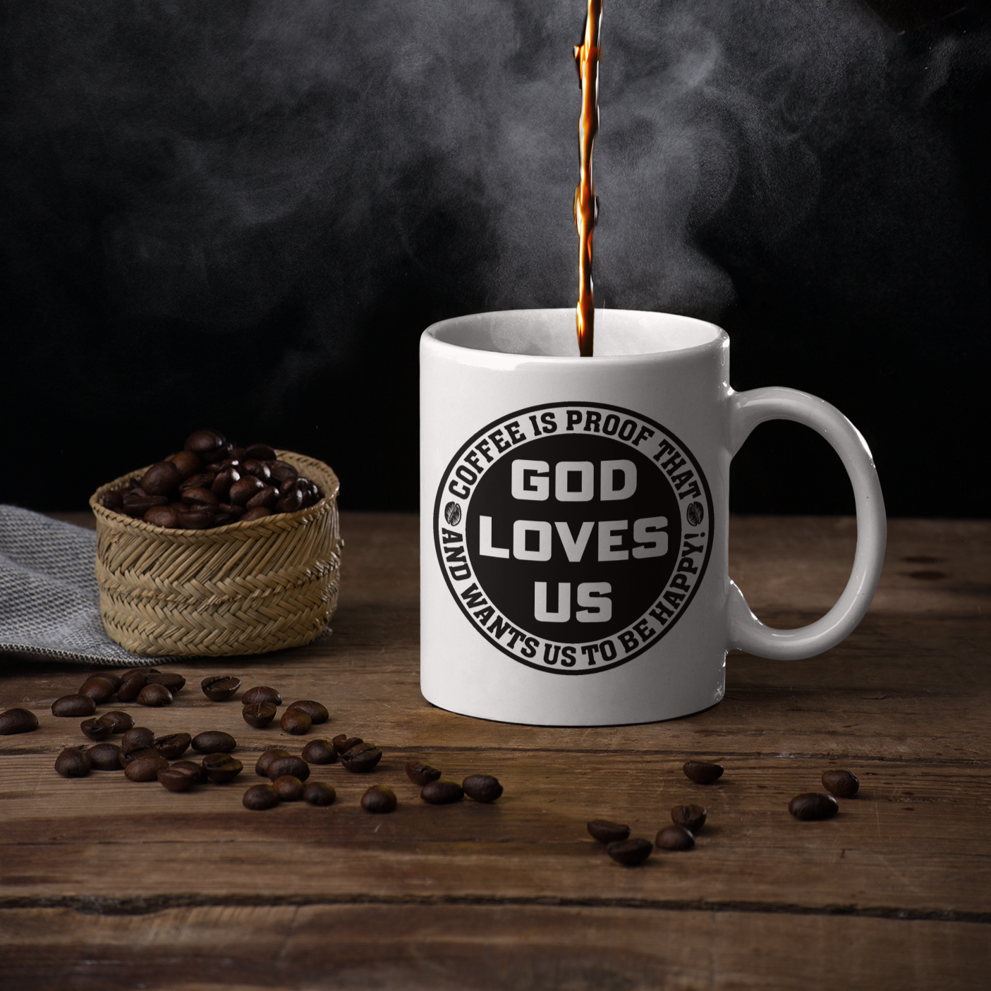 GOD LOVES US MUG