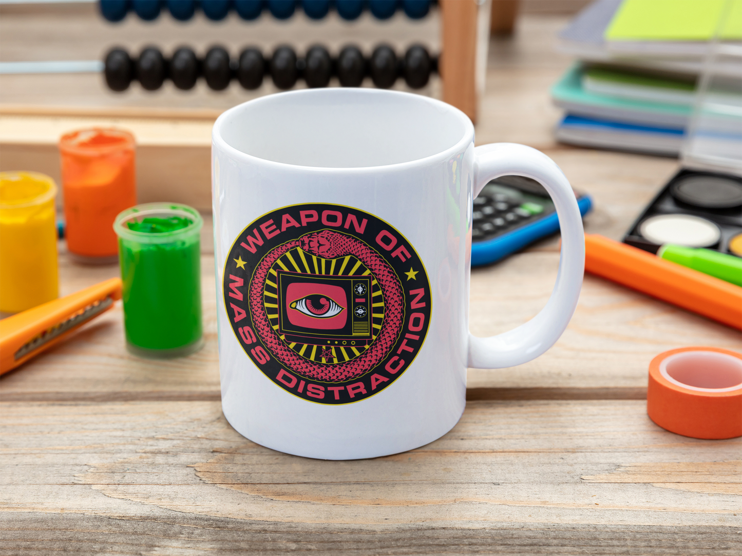 WEAPON OF MASS DISTRACTION MUG