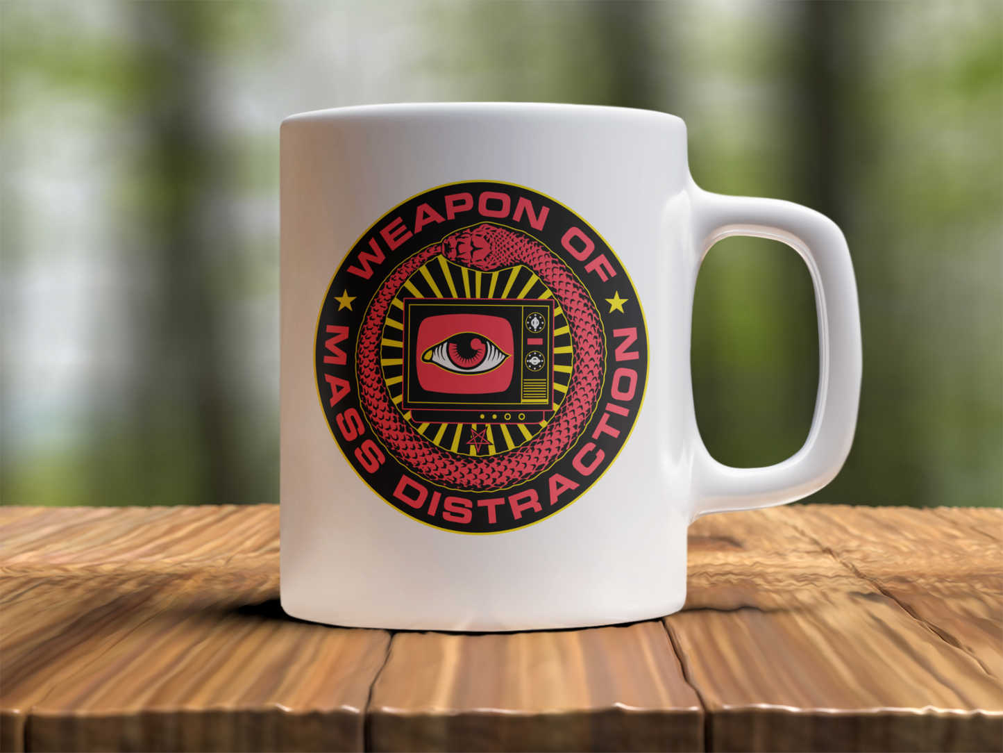 WEAPON OF MASS DISTRACTION MUG