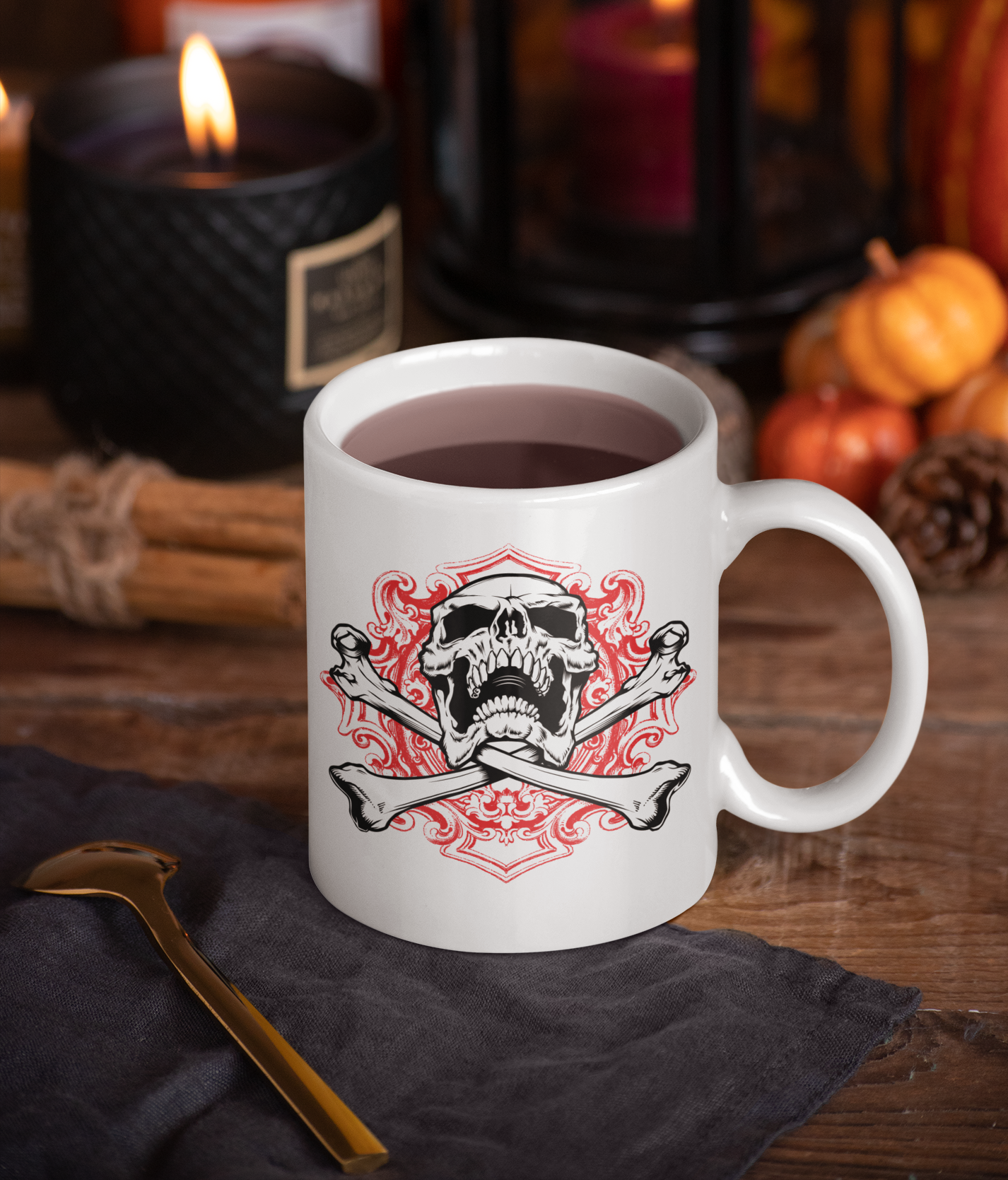 VICTORIAN SKULL MUG