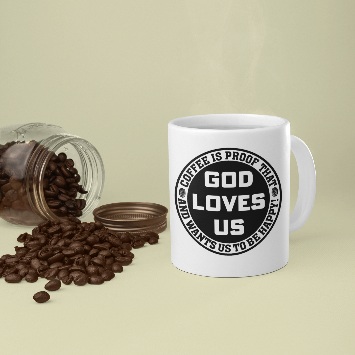 GOD LOVES US MUG