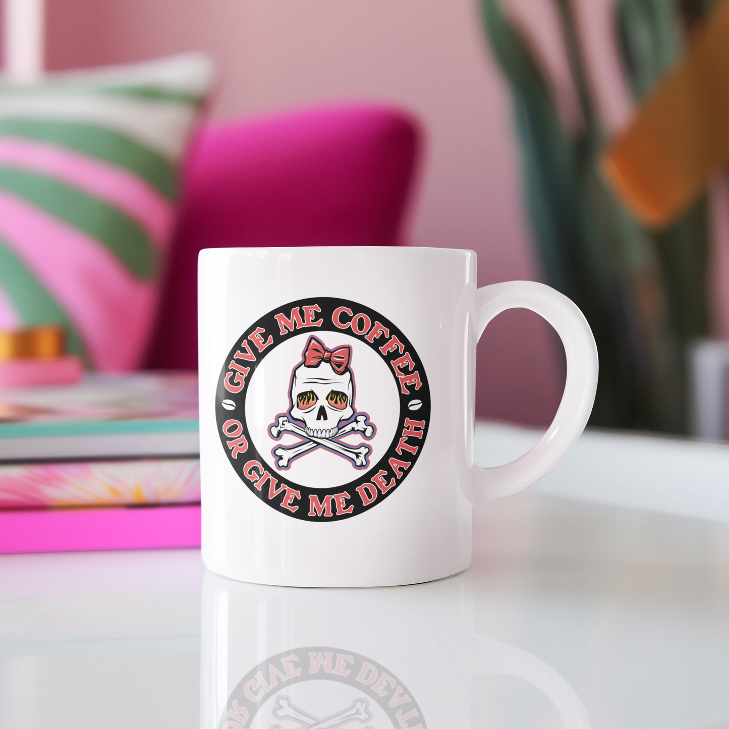 GIVE ME COFFEE OR GIVE ME DEATH MUG