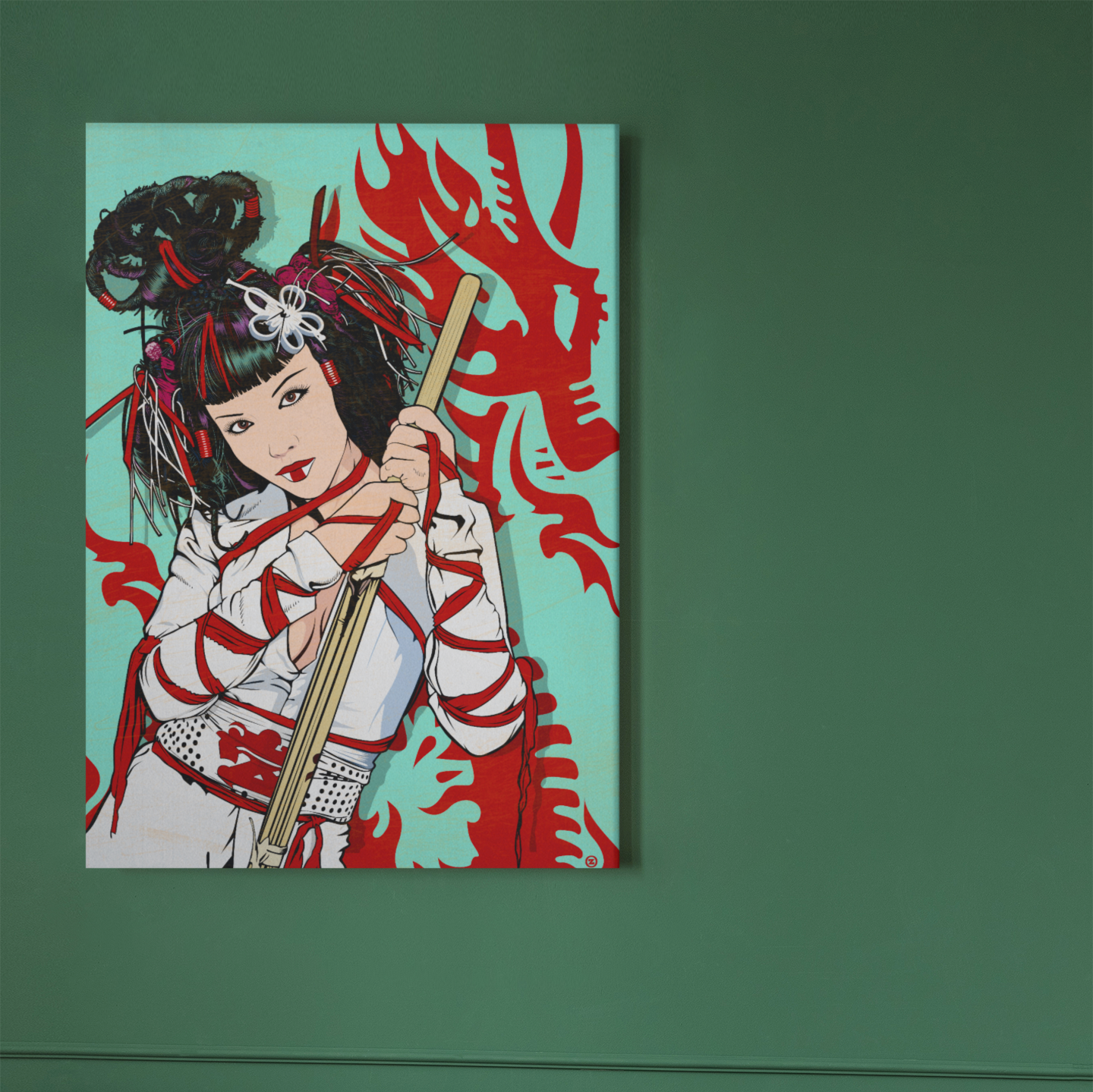 DRAGON WARRIOR METAL PRINT