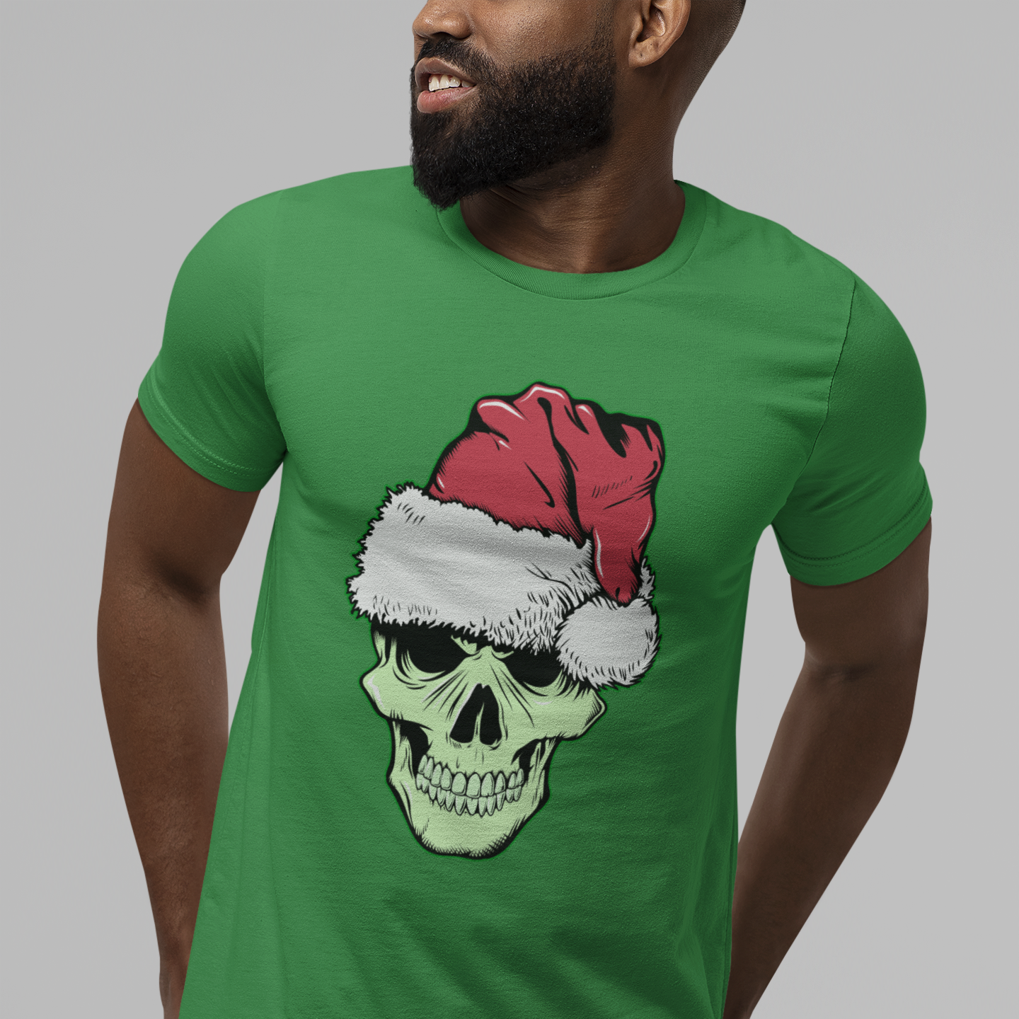 SANTA SKULL TEE