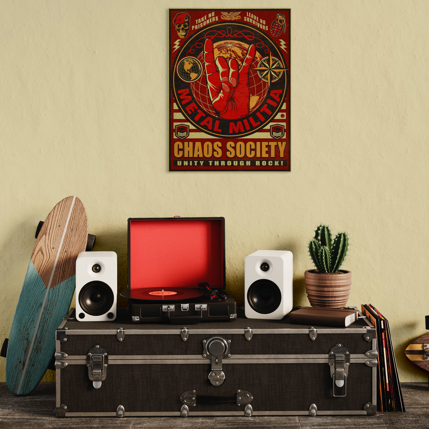 CHAOS SOCIETY METAL PRINT