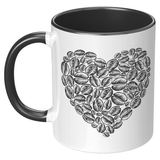 COFFEE BEAN HEART MUG