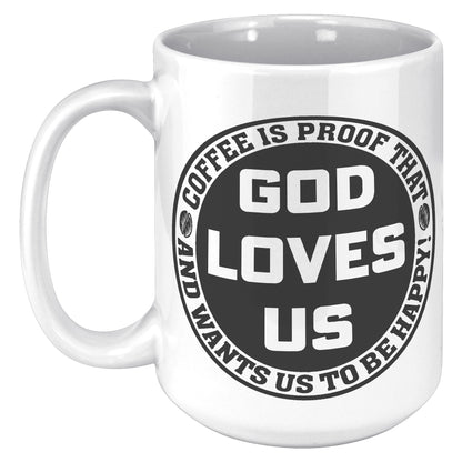 GOD LOVES US MUG
