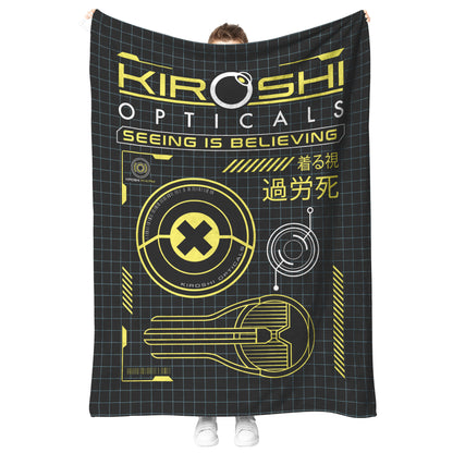 Kiroshi Optical Fleece Blanket
