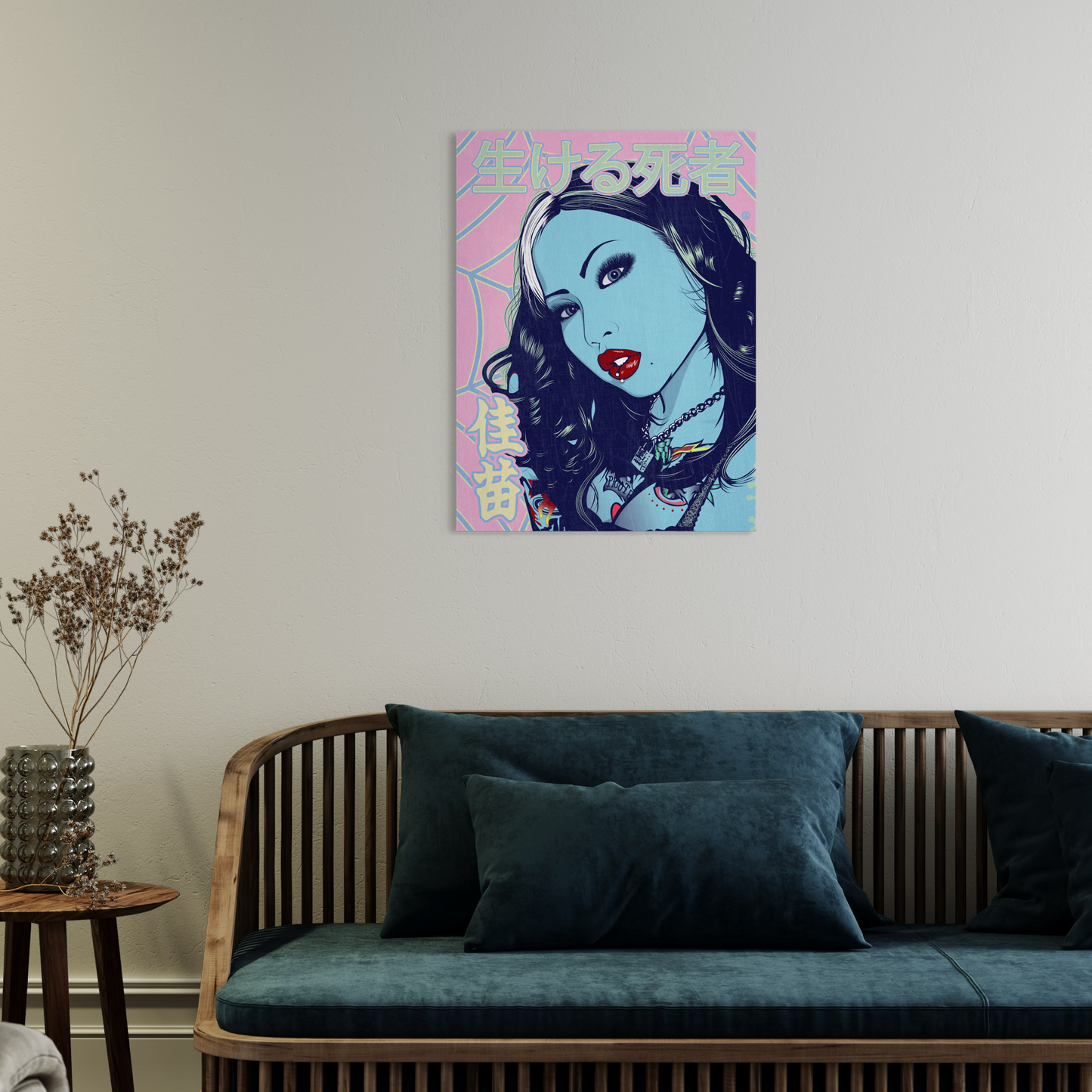 LIVING DEAD GIRL (PINK) METAL PRINT