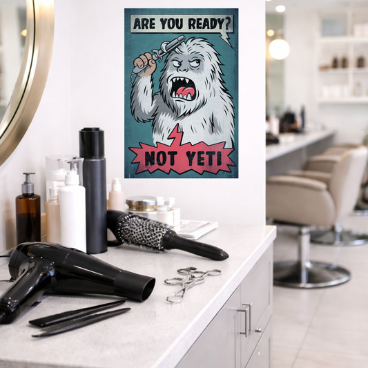 NOT YETI METAL PRINT