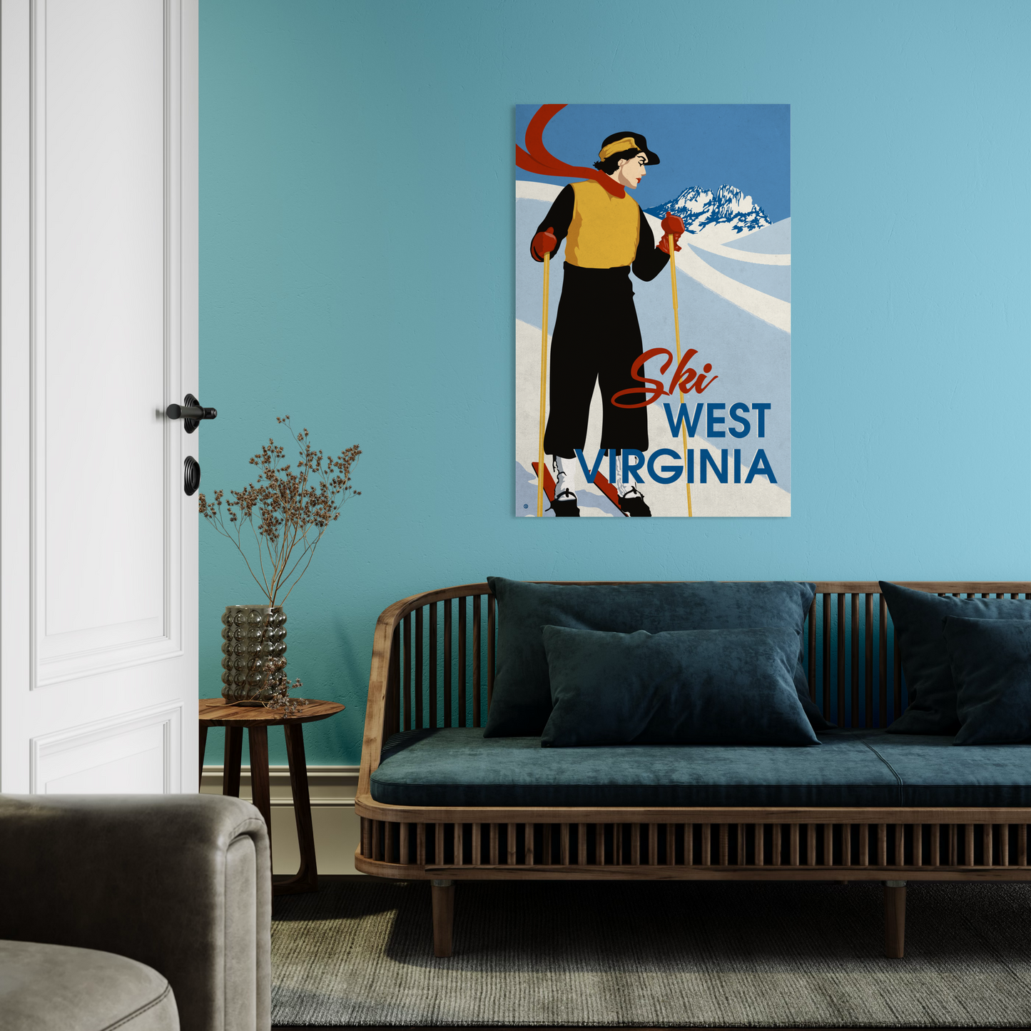 SKI WEST VIRGINIA 2013 METAL PRINT