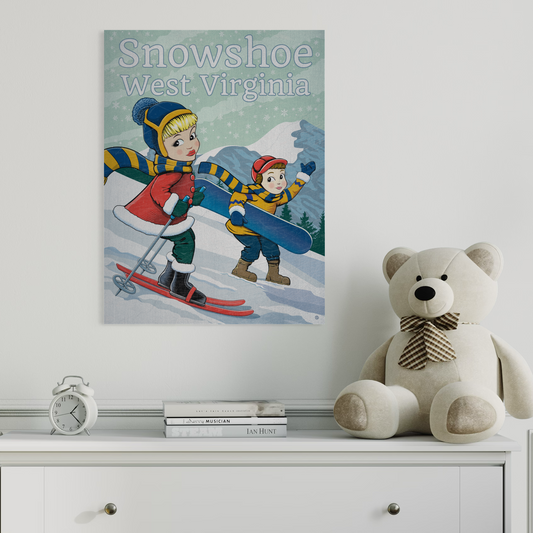 SNOWSHOE KIDS 2022 METAL PRINT