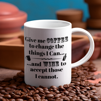 CHANGE AND ACCEPT WINE MUG