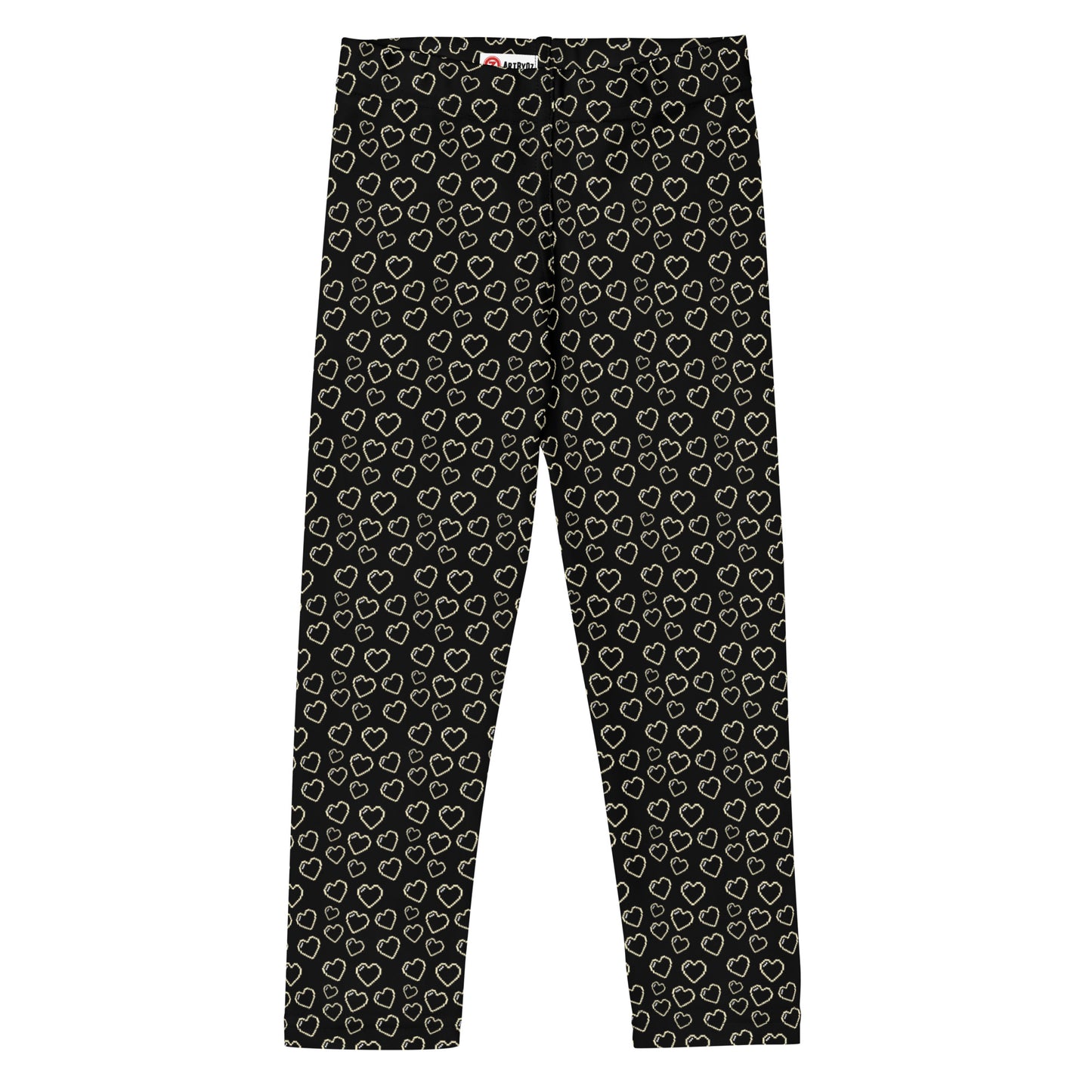 8 bit BLACK HEARTS Kid's Leggings