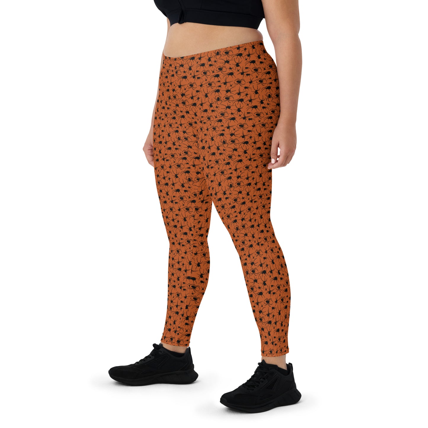 KILLER SPIDERS ON ORANGE Leggings