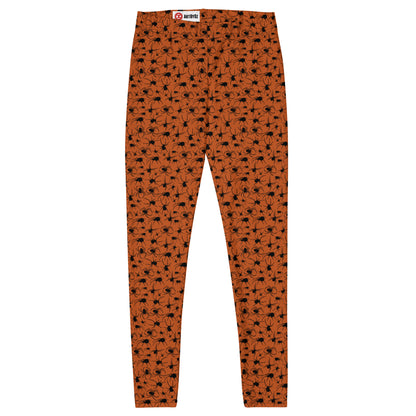 KILLER SPIDERS ON ORANGE Leggings