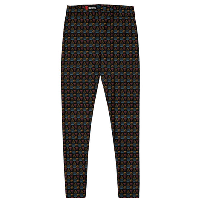 HATCHED GEOMETRY DARK Leggings