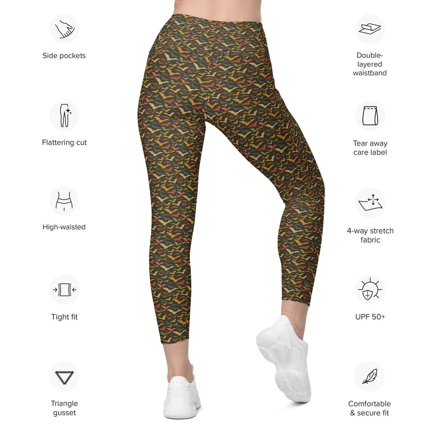 BATS - Leggings with Pockets