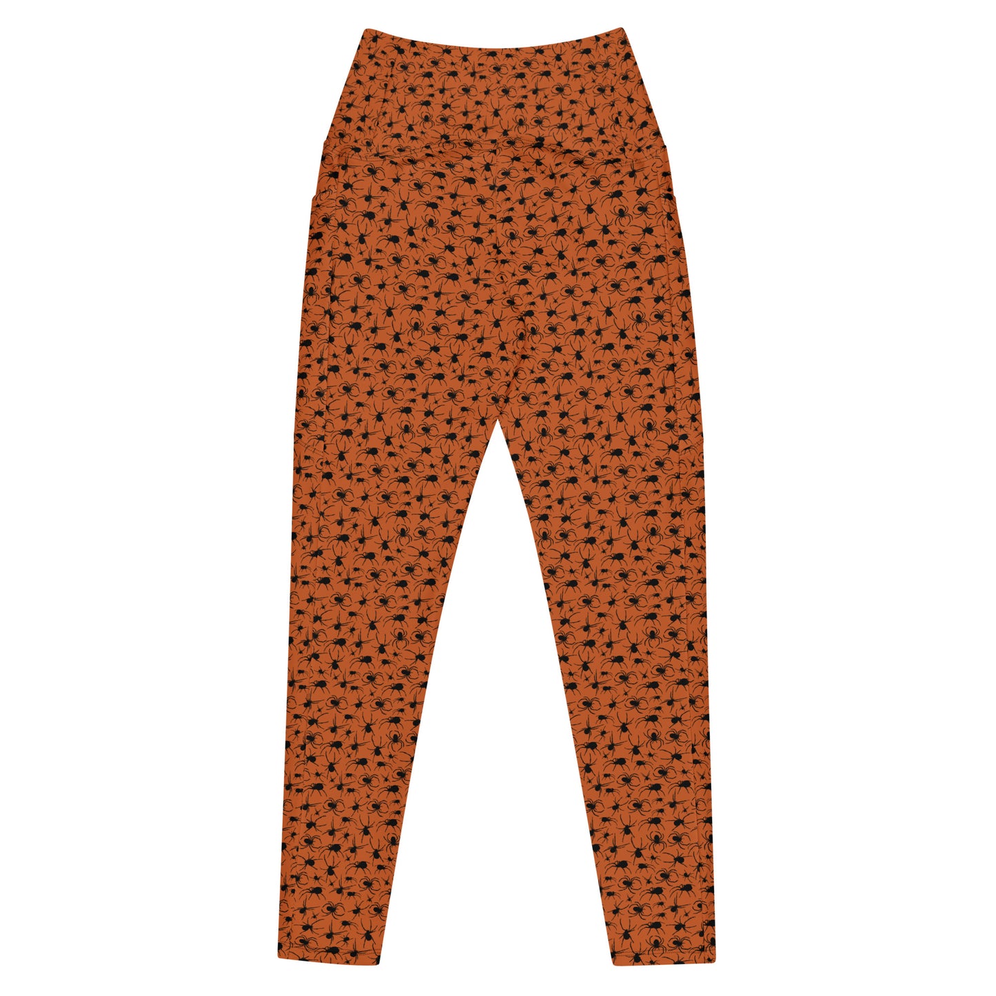 KILLER SPIDERS on Orange - Leggings with Pockets