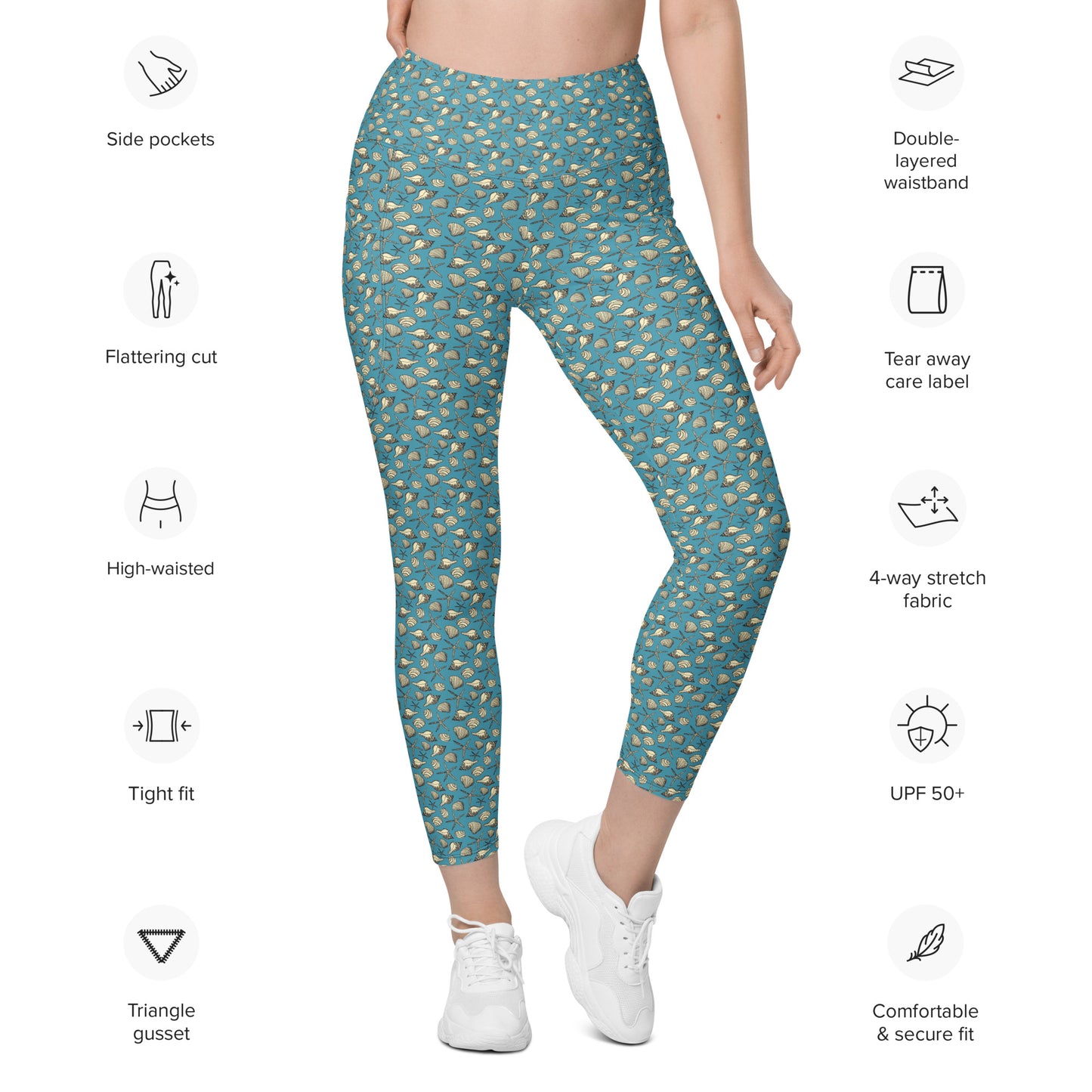 SALLY'S SEASHELLS - Leggings with Pockets