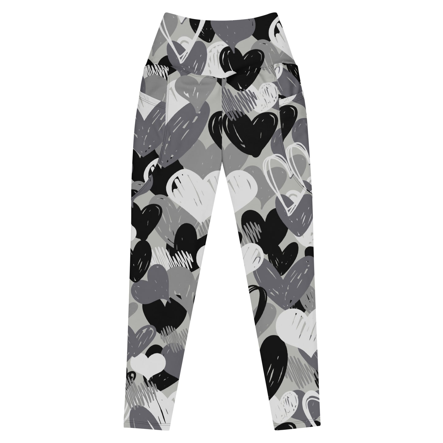 CAMO HEARTS - Leggings with Pockets