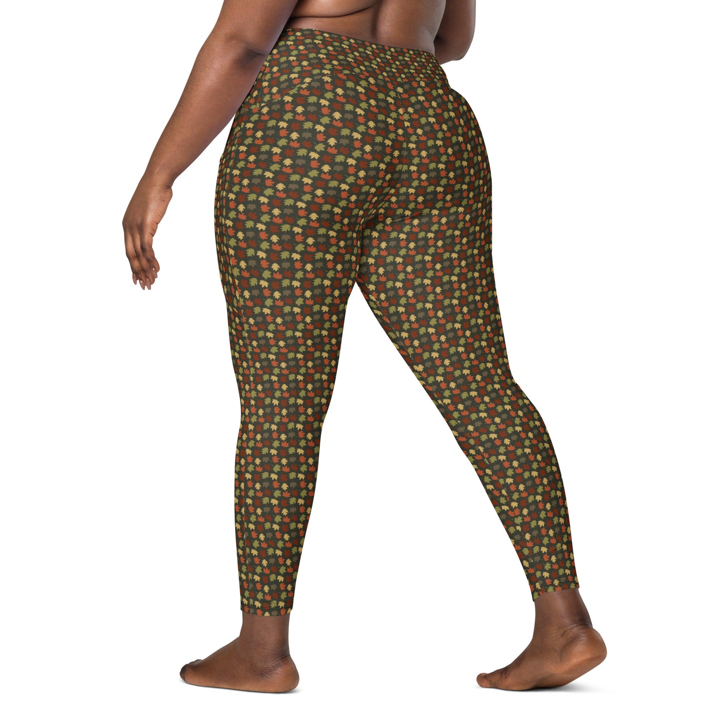 AUTUMN LEAVES - Leggings with Pockets