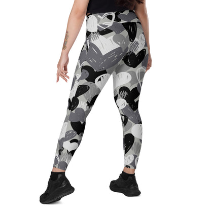 CAMO HEARTS - Leggings with Pockets