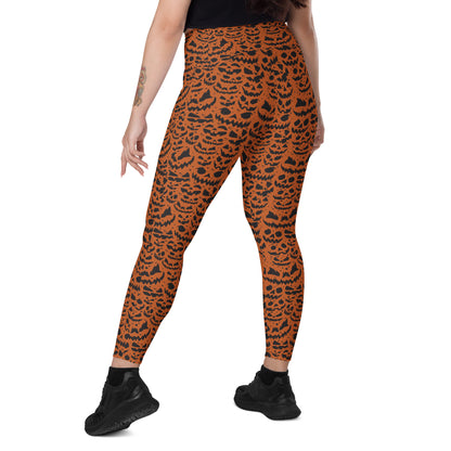 JACK O' SPLATTER ORANGE - Leggings with Pockets