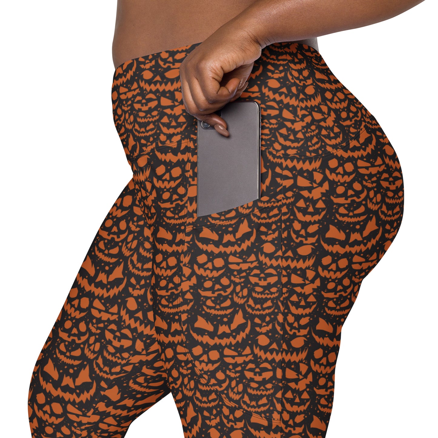 JACK O' SPLATTER BLACK - Leggings with Pockets