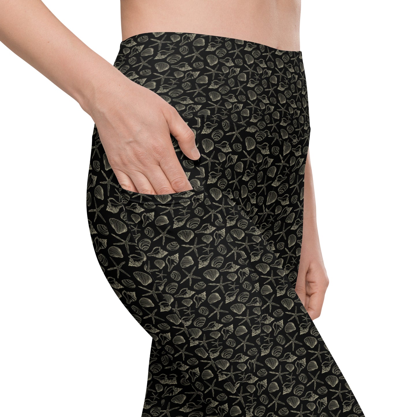 SALLY'S SEASHELLS OUTLINE - Leggings with Pockets